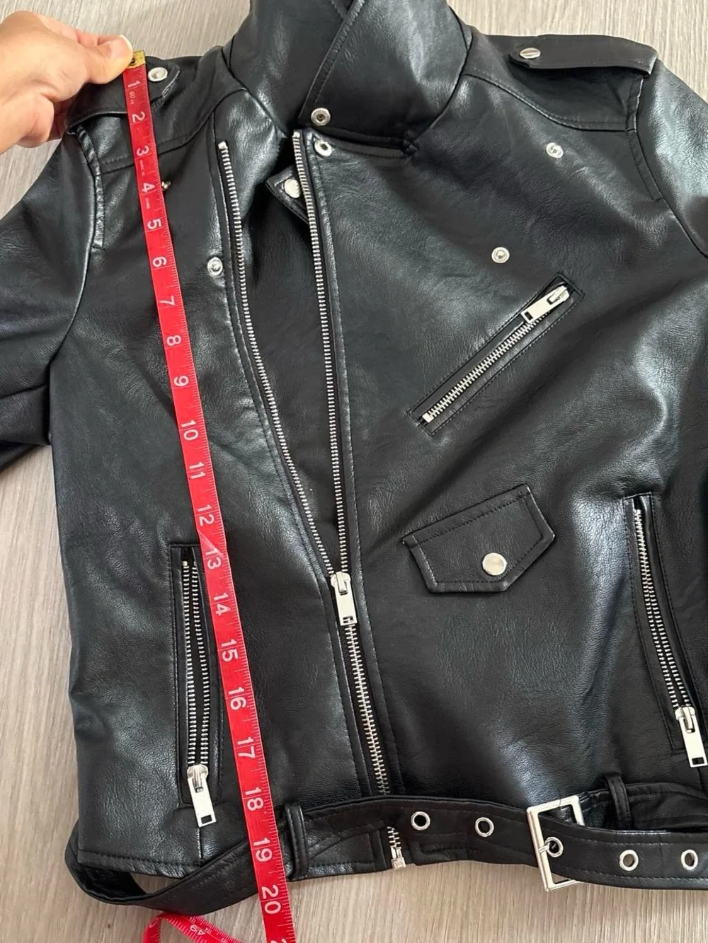 Love Tree Black Faux Leather Jacket - Picture 8 of 8